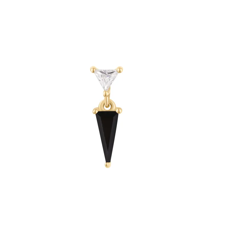 Daring, Threadless end · spinelle noir + zircons