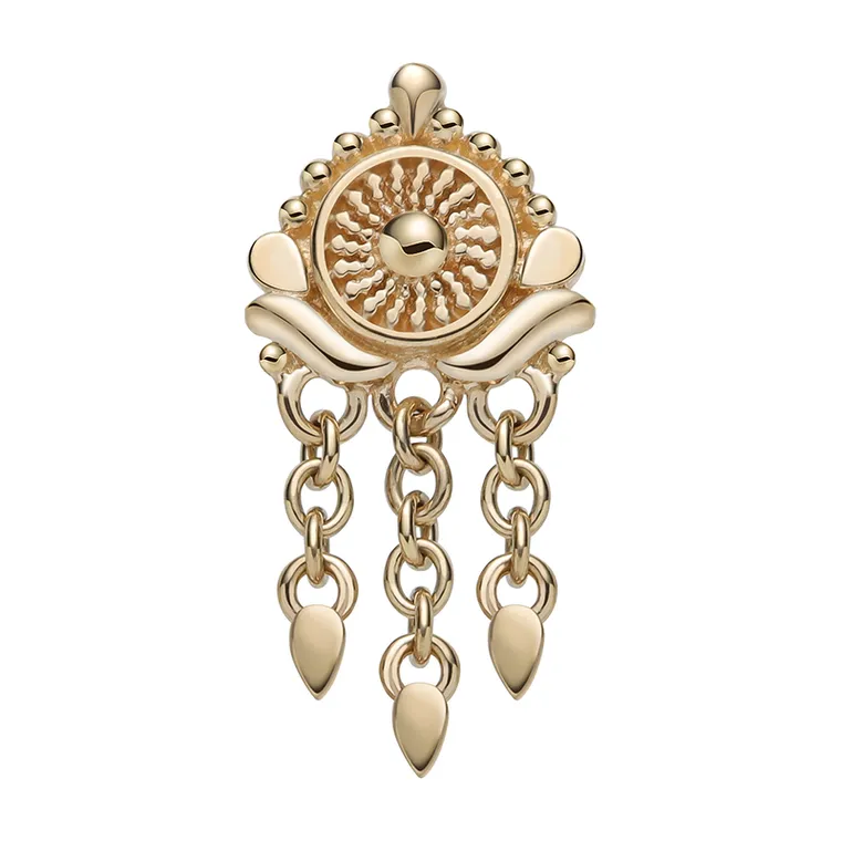 Flower with Chain Dangle Top, Chaîne · chain dangle top