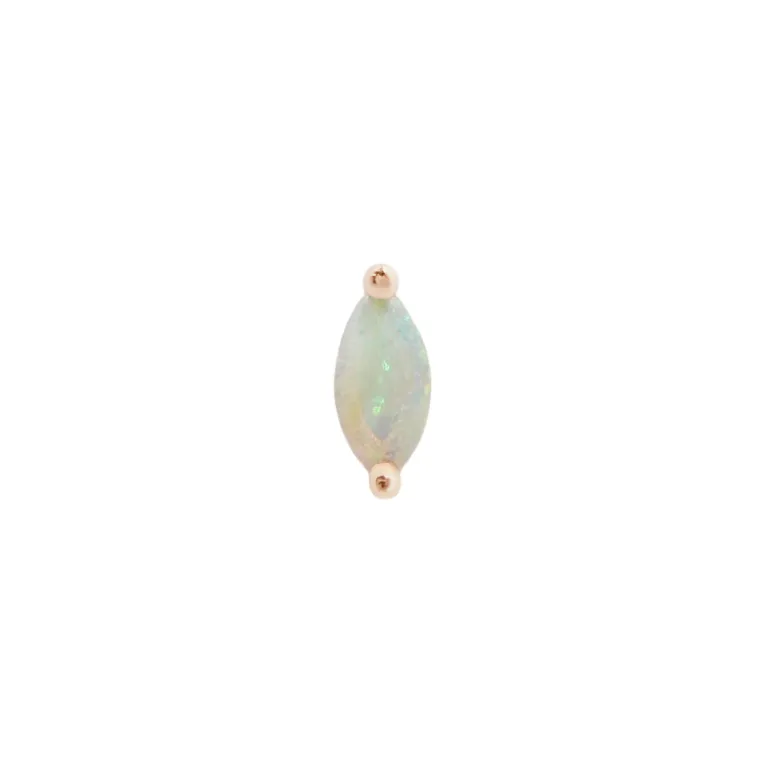 Zuri - Double Threadless End with Opal, Threadless end · opale