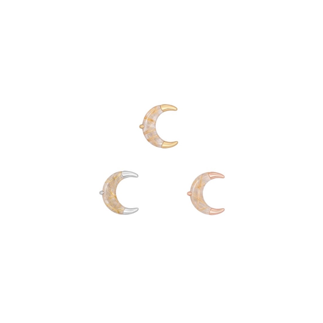 Witching Hour, Threadless end · quartz rutilé